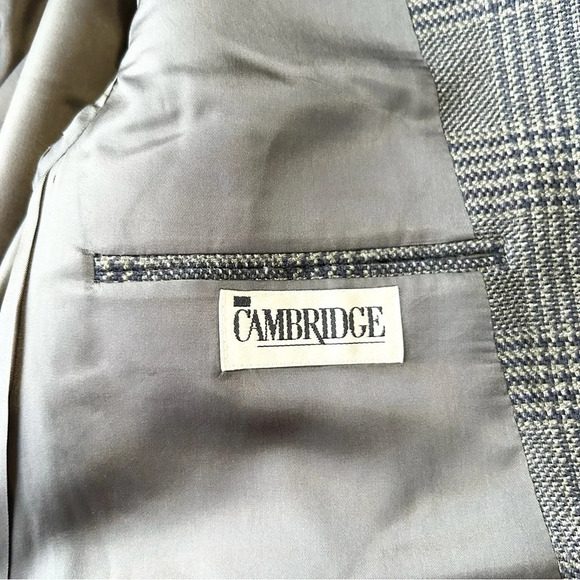 Vintage Cambridge O’ Connors Pure Wool Plaid  Blazer Union Made in Canada - Picture 10 of 15